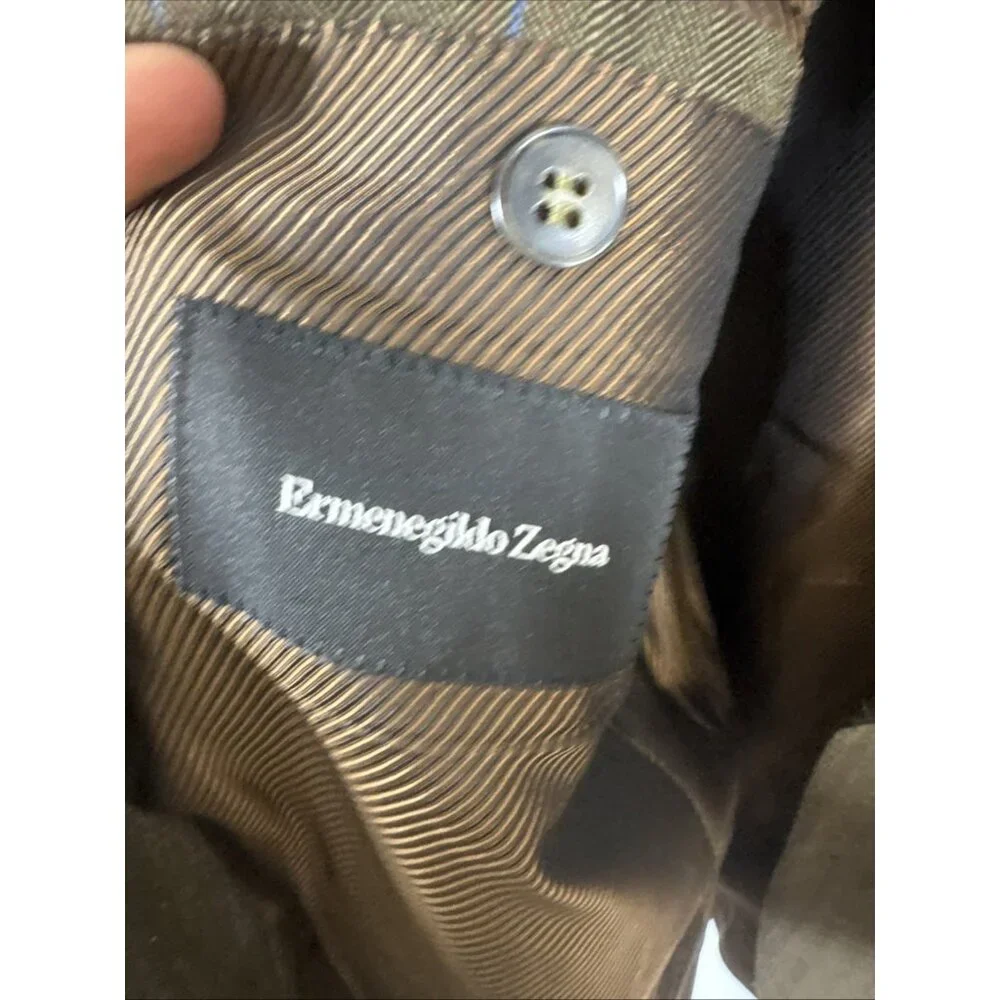 Ermenegildo Zegna Made‎ in Italy Wool Pinstripe Blazer Sport Coat 56R Fits 44R